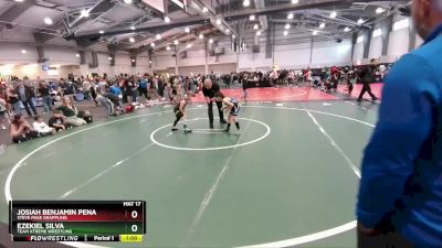 60 lbs Cons. Semi - Josiah Benjamin Pena, Steve Page Grappling vs Ezekiel Silva, Team Xtreme Wrestling