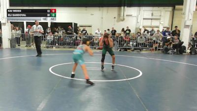 100 lbs Consi Of 16 #2 - Kai Weiss, KS vs Eli Sandoval, NV