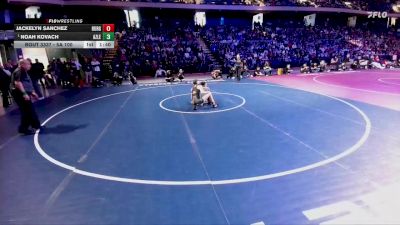 5A 100 lbs 1st Place Match - Noah Kovach, Azle vs Jackelyn Sanchez, El Paso Burges