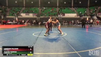 6A 215 lbs Semifinal - Jameson Falciani, Hartselle vs Martin Thomas, Gardendale Hs