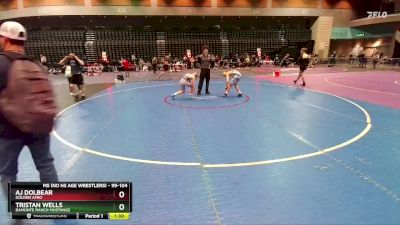 99-104 lbs Round 3 - Aj Dolbear, Golden Afro vs Tristan Wells, Damonte Ranch Mustangs