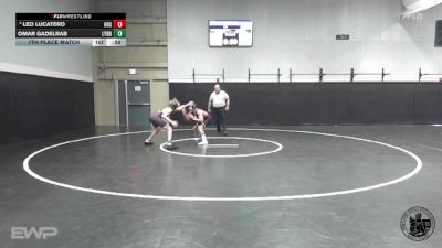 132 lbs 7th Place Match - Leo Lucatero, Hollister High School vs Omar Gadelrab, Lynbrook