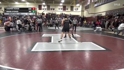 285 lbs 11th Place Match - Reese Stokes, Hinton vs Cooper Hodge, Harrisburg