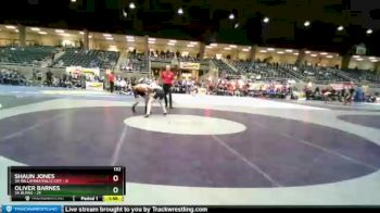 132 lbs Round 3 (4 Team) - Oliver Barnes, 3A Burns vs Shaun Jones, 3A Willamina/Falls City