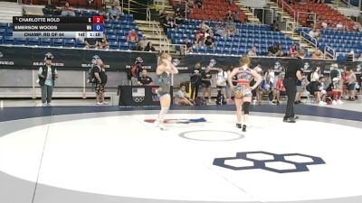 110 lbs Champ. Rd Of 64 - Charlotte Nold, Illinois vs Emerson Woods, Washington