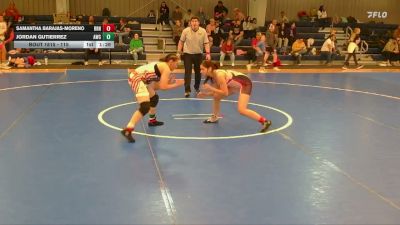 115 lbs Semifinal - Samantha Barajas-Moreno, Ready RP Nationals vs Jordan Gutierrez, Arvada Wrestling Club