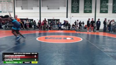 201-219 lbs Round 4 - Charles Walker, Joliet Central vs Jonathan Dominguez, Wildcats Wrestling Club