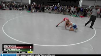 113 lbs Semifinal - Jack Sponenburgh, Kearney MatCats Wrestling Club vs Drew Dawson, Roseburg Mat Club /Umpqua Valley Wrestling Associaction