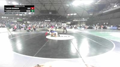 Boys 1B/2B 144 Cons. Round 4 - Junior Santiago, Warden vs Jacob Johnson, Columbia Burbank