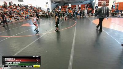 62-68 lbs Round 3 - Cash Nehl, Worland Wrestling Club vs Harper Siebert, Cody Wrestling Club