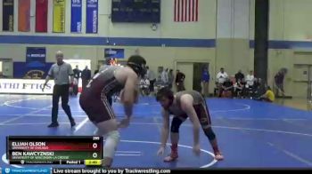 285 lbs Champ. Round 1 - Elijah Olson, University Of Chicago vs Ben Kawcyznski, University Of Wisconsin-La Crosse