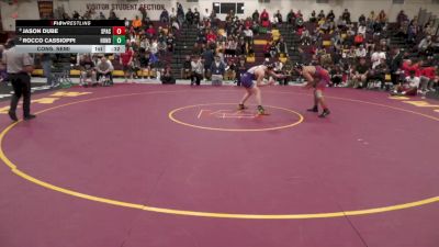 150 lbs Cons. Semi - Jason Dube, Spire Academy vs Rocco Cassioppi, Hononegah