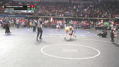 D 1 126 lbs 5th Place Match - Conner McWilliams, Holy Cross vs Luke Jones, St. Paul`s