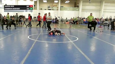 48 lbs Quarterfinal - Jasper Rice, Empire WC (NH) vs Cameron Boisvert, Litchfield