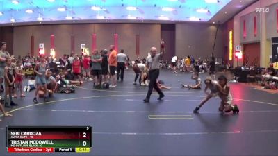 55 lbs Finals (8 Team) - Sebi Cardoza, Alpha Elite vs Tristan McDowell, MO Outlaws Black