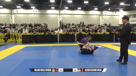 Allyson Katherine Wolski vs Melanie Nicole Iverson 2024 World IBJJF Jiu-Jitsu No-Gi Championship