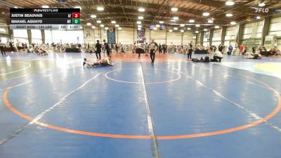 132 lbs Round Of 16 - Justin Beauvais, AZ vs Makael Aguayo, MT