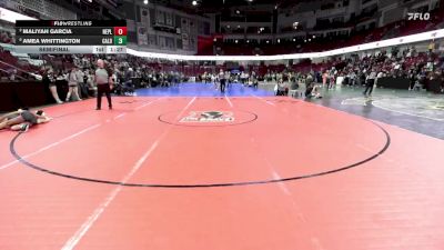110 lbs Semifinal - Amea Whittington, Caldwell vs Maliyah Garcia, New Plymouth