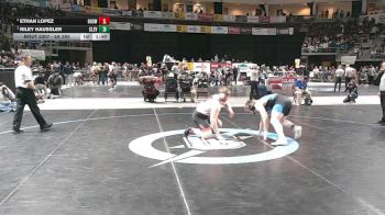 5A 285 lbs Semifinal - Riley Haussler, Cleveland vs Ethan Lopez, Roswell