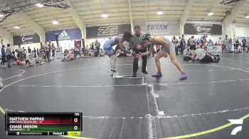 155 lbs Round 4 (6 Team) - Matthew Pappas, Iron Faith Grappling vs Chase Hinson, BlueWave 2