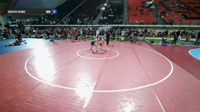 100-105 lbs Champ. Rd Of 16 - Kiya Roe, Oregon vs Kaliya Klise, Nevada