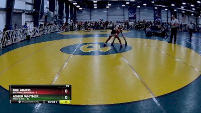 96 lbs Rd# 5- 3:45pm Friday Final Pool - Ashur Whitmer, Iowa Black vs Dre Adams, Backyard Brawlers