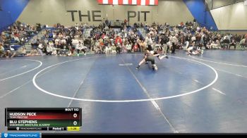 120 lbs Champ. Round 2 - Hudson Peck, Team Prestige vs Blu Stephens, Sanderson Wrestling Academy