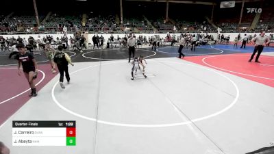 53 lbs Quarterfinal - Jordan Carreiro, Duran Elite vs Jayvis Abeyta, Hammer House Mafia