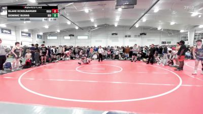 160 lbs 5th Place - Blake Eckelbarger, Rogue Wrestling Club-HS vs Dominic Burns, Indiana Outlaws White-HS