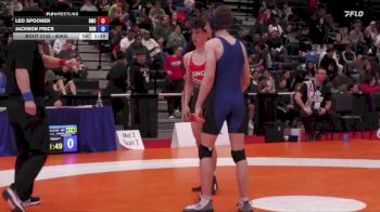 65kg Cons. Round 2 - Leo Spooner, Dinos Wrestling Club vs Jackson Price, Alberni Valley Wrestling Club