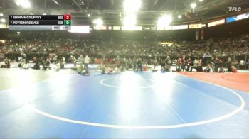 155 lbs Cons. Round 2 - Peyton Reeves, Thunder Ridge vs Emma McDuffey, Ridgevue