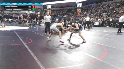 113 lbs Consi Of 16 #2 - Caden Herrera, Bakersfield (CS) vs Phillip Hernandez, Clovis North (CS)