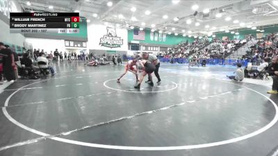 157 lbs Champ. Round 2 - William French, Mt Carmel vs Brody Martinez, Palm Desert