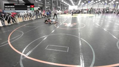 110 lbs Round 1 (9am Friday) - Talon Heck, Team Gotcha vs Keilan Yang, Crass Trained