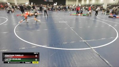 92 lbs Cons. Round 4 - Jonathan Toriello, Connecticut vs Carter Keasling, Nebraska