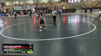 85 lbs Cons. Semi - John Phillip Simpson, Big Red Wrestling Club vs Kade Schuft, Higher Calling Wrestling Club