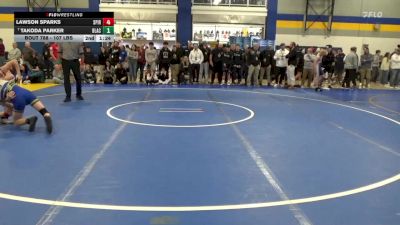 107 lbs Consy 4 - Lawson Sparks, Spire Academy vs Takoda Parker, Blacksburg-VA