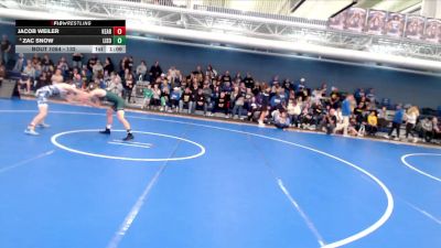 132 lbs Round 2 - Zac Snow, Lincoln Southwest vs Jacob Weiler, Kearney