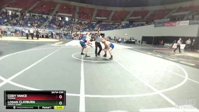 2A/1A-220 Semifinal - Logan Clayburn, Myrtle Point vs Cody Vance, Toledo