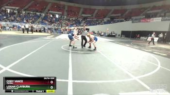 2A/1A-220 Semifinal - Logan Clayburn, Myrtle Point vs Cody Vance, Toledo