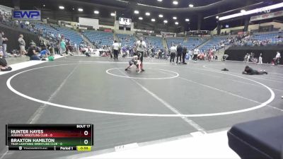 55 lbs Quarterfinal - Hunter Hayes, Augusta Wrestling Club vs Braxton Hamilton, Team Lightning Wrestling Club