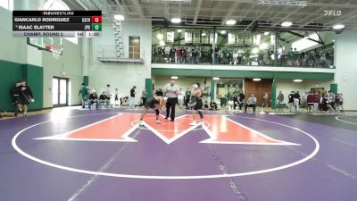 126 lbs Champ. Round 2 - Isaac Slayter, St. John Paul The Great vs Giancarlo Rodriguez, Catholic High School