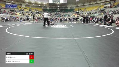 138 lbs Quarterfinal - Donald Ellis, Gentry Youth Organization Wrestling vs Beau Murphree, Bentonville Wrestling Club