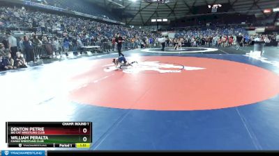 71 lbs Champ. Round 1 - William Peralta, Camas Wrestling Club vs Denton Petrie, Big Cat Wrestling Club