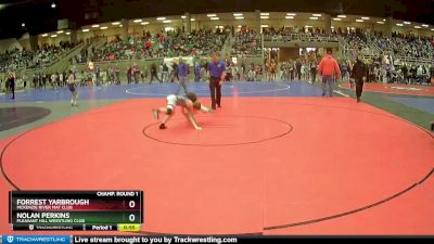 92 lbs Champ. Round 1 - Forrest Yarbrough, McKenzie River Mat Club vs Nolan Perkins, Pleasant Hill Wrestling Club