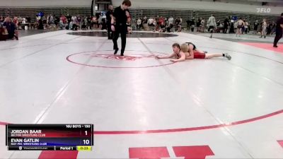 150 lbs Cons. Semi - Evan Gatlin, Ray-Pec Wrestling Club vs Jordan Baar, Belton Wrestling Club