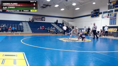 141 lbs Semifinals (16 Team) - Andres Flores, Labette Community College vs Ejay Torres, Snow