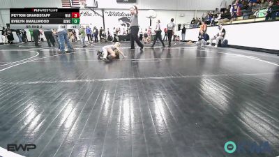 60 lbs Rr Rnd 2 - Peyton Grandstaff, Warner Eagles Youth Wrestling vs Evelyn Smallwood, Dark Cloud Wrestling Club