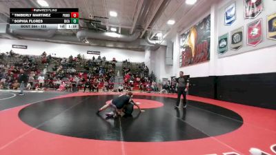 155 lbs Semifinal - Sophia Flores, Discovery Canyon vs Timberly Martinez, Pomona