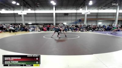 115 lbs Champ. Round 1 - Gavin Merriman, Declo Jr High vs David Farmer, Grangeville Youth Wrestling Cl